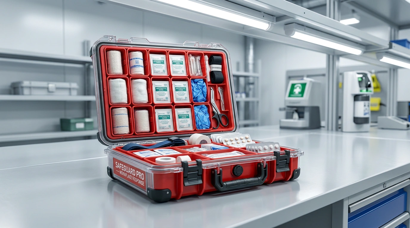 First aid cohesive bandage channel
