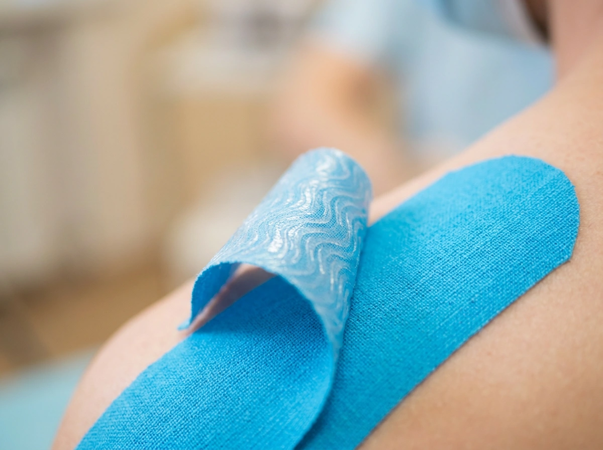 Kinesiology tape sports application scene