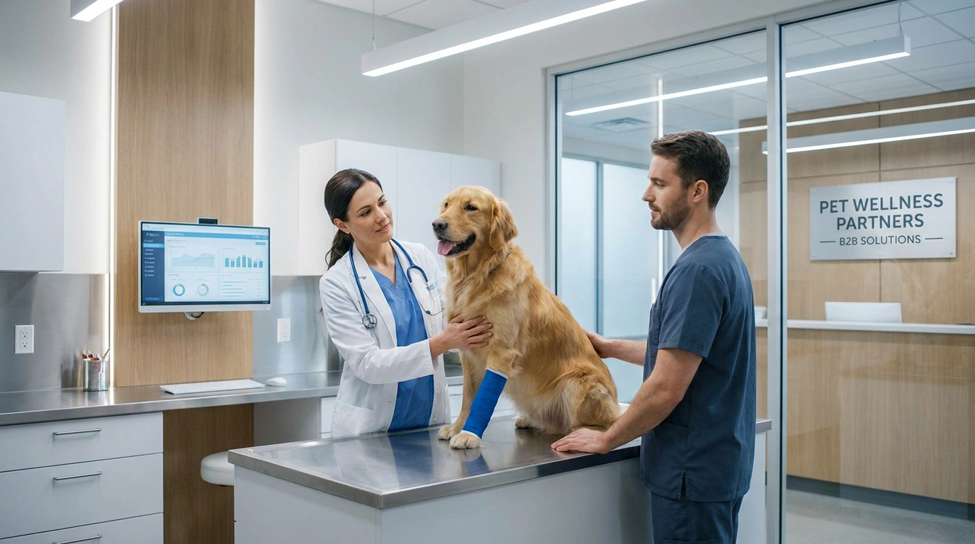 Pet care cohesive bandage channel